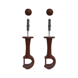 SUPORTE P/VARAO CADIZ 19MM MOGNO