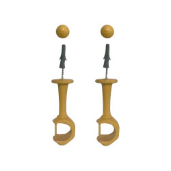 SUPORTE P/VARAO CADIZ 19MM MARFIM
