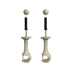SUPORTE P/VARAO CADIZ 19MM BRANCO
