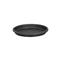 PRATO DE VASO REDONDO 17CM PRETO