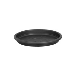 PRATO DE VASO REDONDO 35CM PRETO