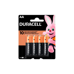PILHA DURACELL ALCALINA PQ AA C/04