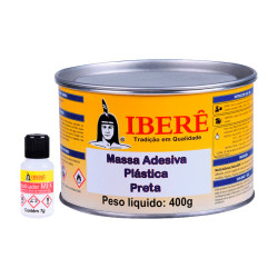 MASSA PLASTICA IBERE PRETA  400 GRS