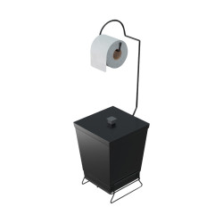 LIXEIRA C/SUP.PAPEL HIG.STOLF BL.PR