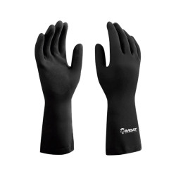 LUVA LATEX IMBAT FORRADA PRETA 09