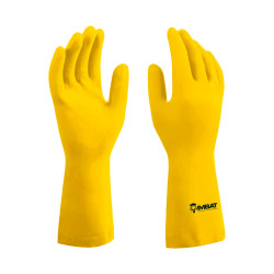 LUVA LATEX IMBAT FORRADA AMARELA 09