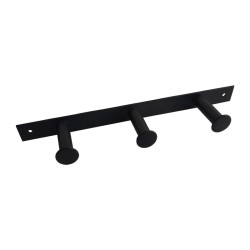 CABIDEIRO 3 GANCHOS MS PRETO MICRO