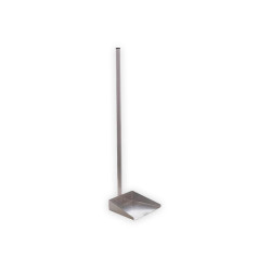 PA DE LIXO INOX C/CAB ALUMINIO 80CM