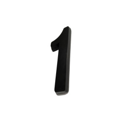 NUMERO DEPLASTI 3D PRETO 1 13CM