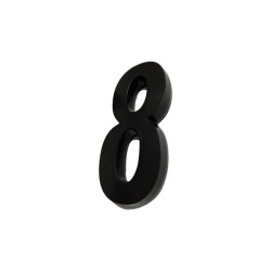 NUMERO DEPLASTI 3D PRETO 8 13CM