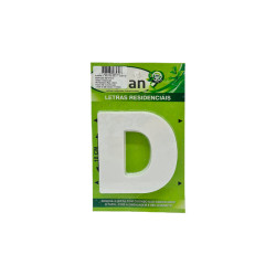 LETRA LUBIAN 3D BRANCA ABS D 10CM