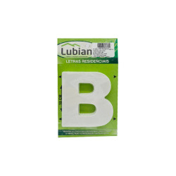 LETRA LUBIAN 3D BRANCA ABS B 10CM