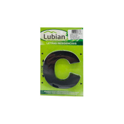 LETRA LUBIAN 3D PRETA ABS C 10CM