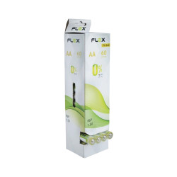 PILHA FLEX AA ZINCO-CARBONO C/60