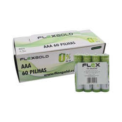 PILHA FLEX AAA ZINCO-CARBONO C/60