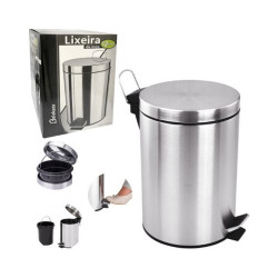 LIXEIRA INOX C/PED.12LT-BK5012