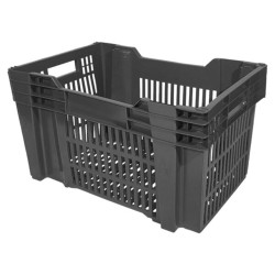 CAIXA PLAST.PERFURADA ENCAIX.PRETA