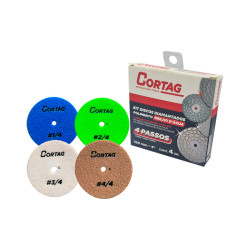 DISCO P/POLIMENTO CORTAG KIT C/4PC