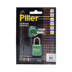 CADEADO PILLER  20MM COLOR VERDE