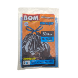 SACO P/LIXO BOM AZ.C/ALCA  50L C/07