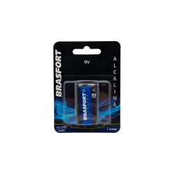 PILHA BRASFORT ALC BATERIA  9V