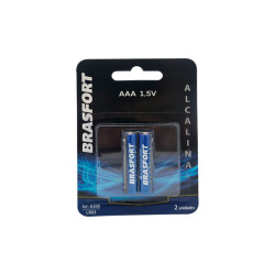 PILHA BRASFORT ALC PALITO  AAA C/02
