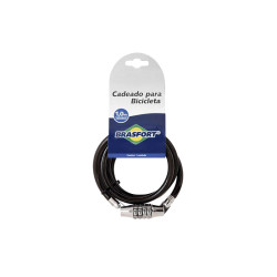 CADEADO P/BIKE SEGR.BRASF.10MM-1,0M