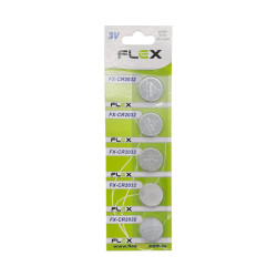PILHA BATERIA FLEX BOTAO CR2032 C/5