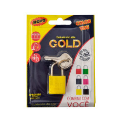 CADEADO GOLD COLOR 20 AMARELO