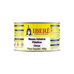 MASSA PLASTICA IBERE CINZA  400 GRS