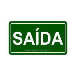 PLACA SINAL.15X25 LUM.SAIDA