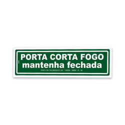 PLACA SINAL 7,5X25 LUM.CT.FOGO C/2