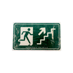 PLACA SINAL.15X25 LUM.ESC.SUBIR DIR