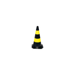 CONE P/SINALIZ.DELTA 50CM PRTO/AMA