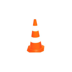 CONE P/SINALIZ.DELTA 70CM LARAN/BCO