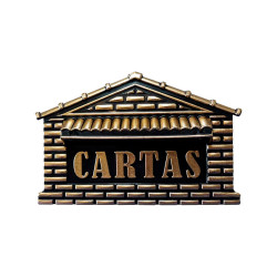 CAIXA CARTA PVC REAL PTO/OURO - 04P