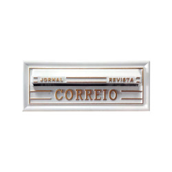 CAIXA CARTA PVC/CHAPA.BCO/OURO - 28