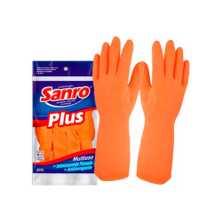 LUVA SANRO FORRADA PLUS LARANJA  P