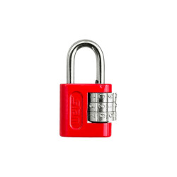 CADEADO C/SEGR.STAM 25MM CART.VERM