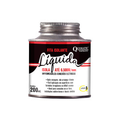 FITA ISOL. LIQ.PRETA QUIMATIC 200ML